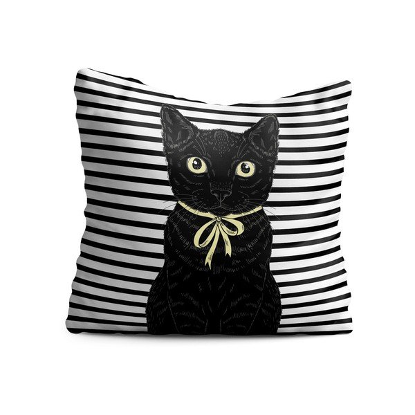 Pernă decorativă 40x40 cm Black Cat – OYO kids