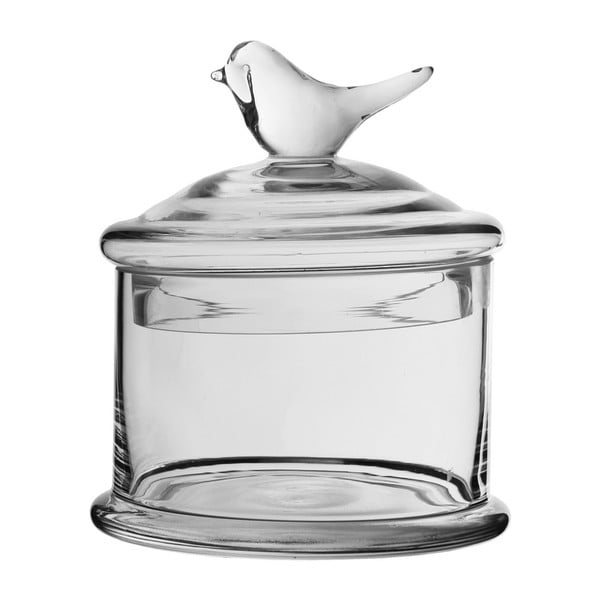Borcan cu capac din sticlă Côté Table Oiseau, 14,5 cm