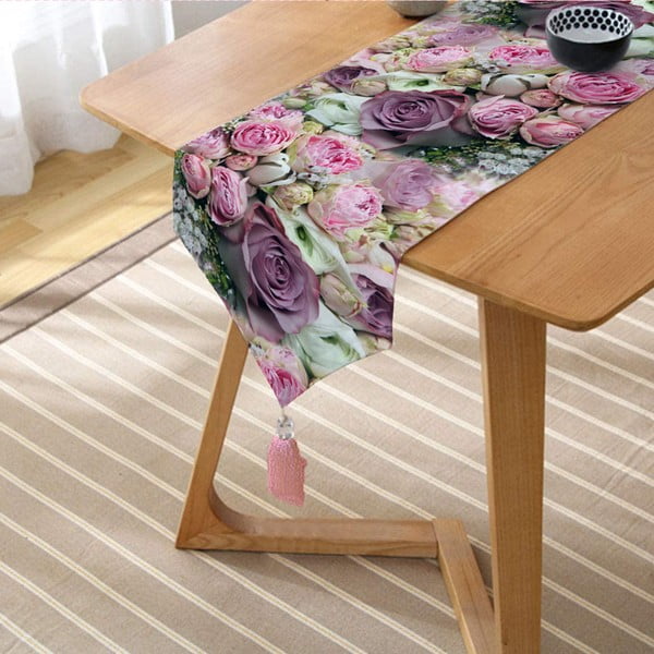Napron de masă 45x140 cm Roses – Mila Home-image-1