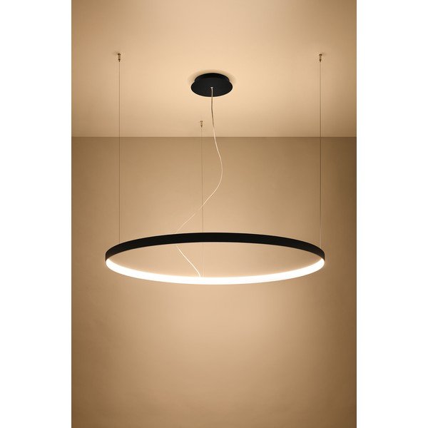 Lustră neagră LED din aluminiu ø 110 cm RIO – Thoro-image-2