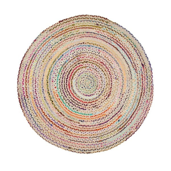 Covor din bumbac Eco Rugs, Ø 150 cm, colorat
