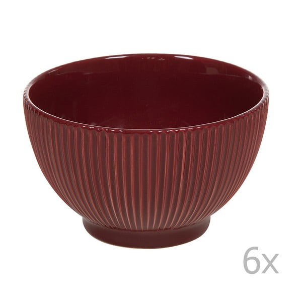 Set 6 boluri din ceramică Santiago Pons, ⌀ 14 cm, roșu 