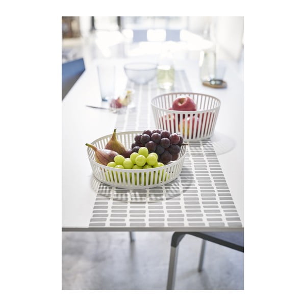 Fructieră YAMAZAKI Tower, ⌀ 21,5 cm, alb-image-4