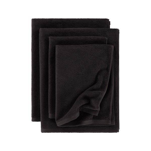 Prosoape de baie negre 4 buc. din bumbac Darcy – Jotex