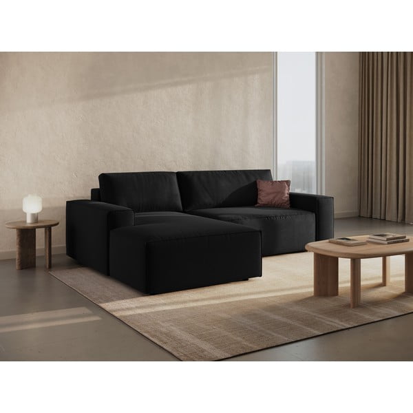 Colțar negru extensibil (cu colț pe partea stângă ) Jodie – Micadoni Home-image-1