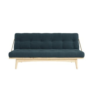 Canapea variabilă cu tapițerie din catifea reiată Karup Design Folk Raw/Pale Blue