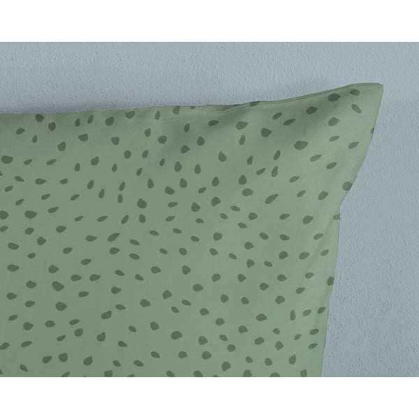 Lenjerie de pat pentru copii verde din bumbac pentru pat de o persoană 140x200 cm Thabo – Good Morning-image-3