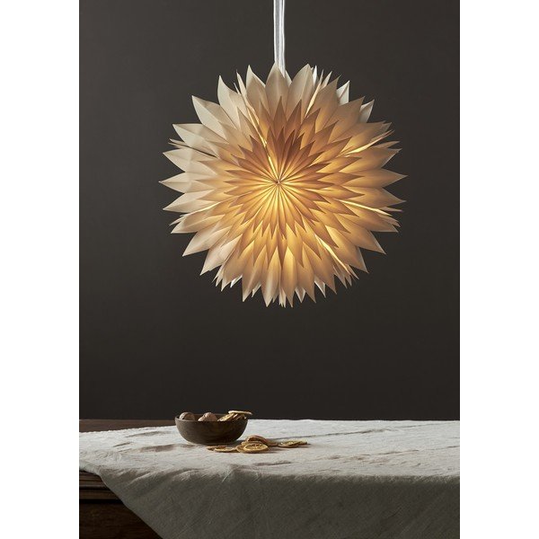 Decorațiune luminoasă de Crăciun bej ø 50 cm Dis - Star Trading-image-1