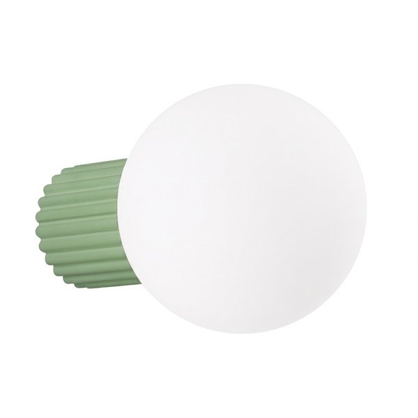 Aplică de perete verde salvie din sticlă opal ø 12 cm Orbital – Sollux