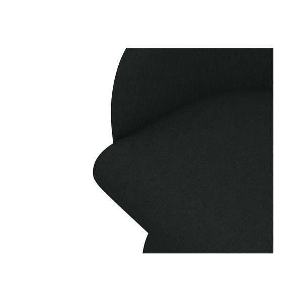 Scaun de sufragerie negru tapițat Kanoa – Makamii-image-4