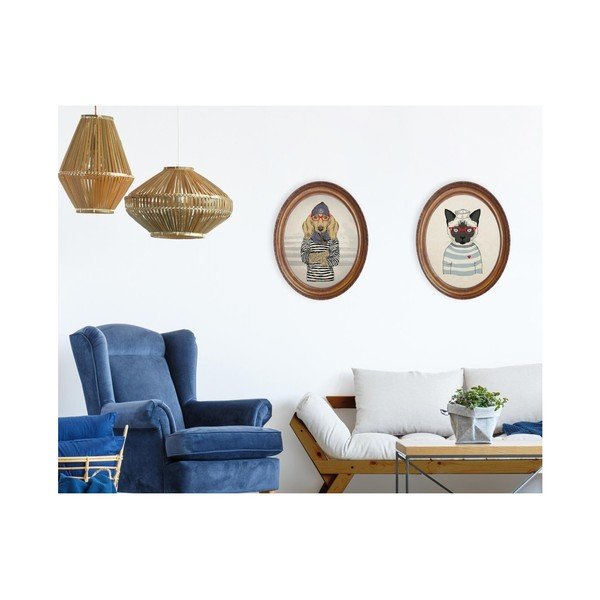 Tablou oval Really Nice Things Sailor Cat-image-2