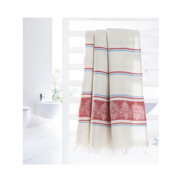 Prosop hammam Deco Bianca Loincloth Hatice Pink, 80 x 170 cm, roșu - bej -image-2