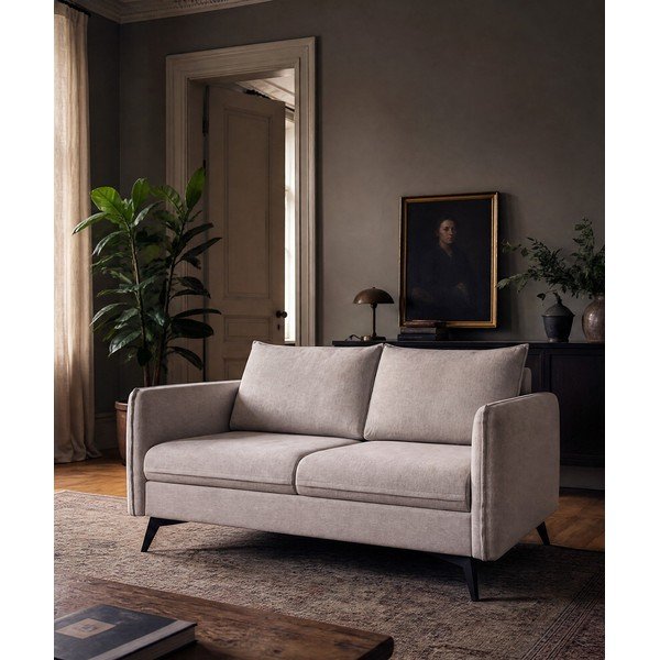 Canapea bej 138 cm Juli Bis – Ropez-image-3