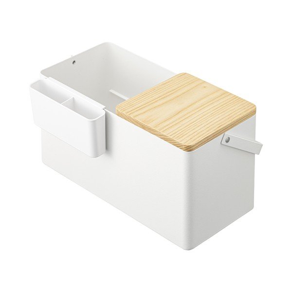 Organizator de baie alb pentru cosmetice din metal - YAMAZAKI-image-4