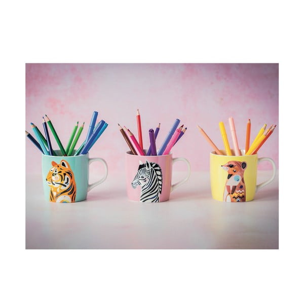 Cană din porțelan Maxwell & Williams Pete Cromer Tiger, 375 ml, albastru-image-2