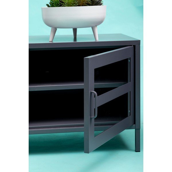 Comodă TV gri din oțel 150x50x45 cm Acier – Premier Housewares-image-4