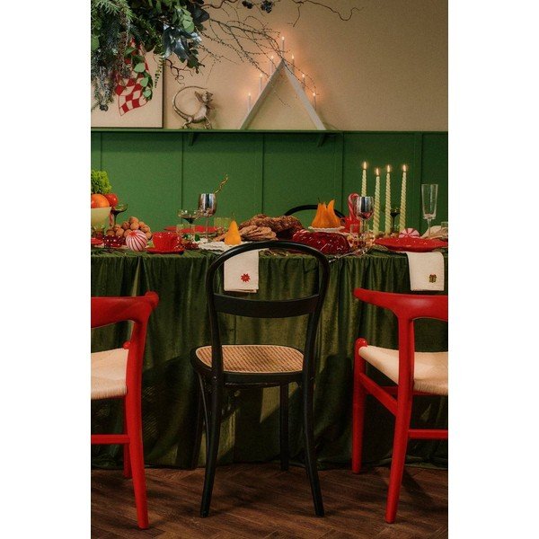 Scaune de dining negre 2 buc. din lemn de fag Rippats – Jotex-image-2