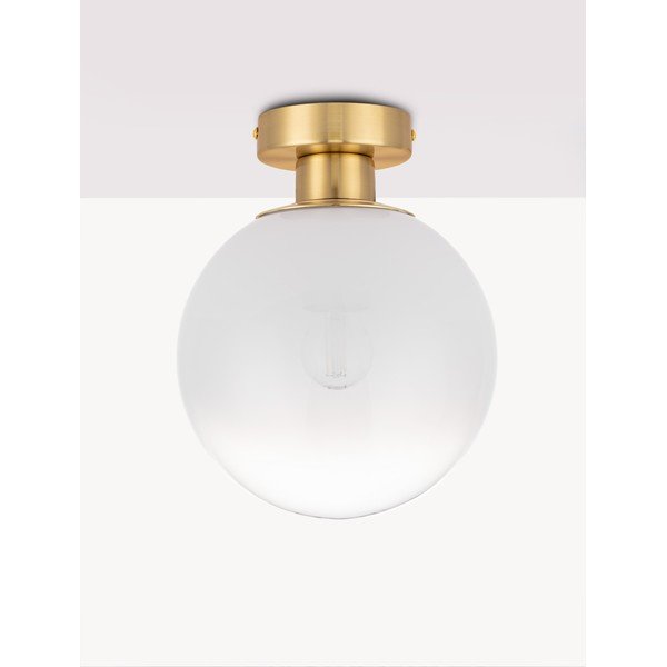 Plafonieră albă/aurie din sticlă Vita – Nova Luce-image-2