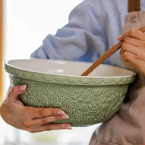 Bol verde din ceramică ø 29 cm Home to Roost – Mason Cash-image-1