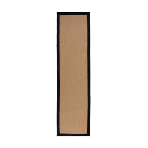 Covor tip traversă în culoare naturală din iută 60x800 cm Kira – Flair Rugs