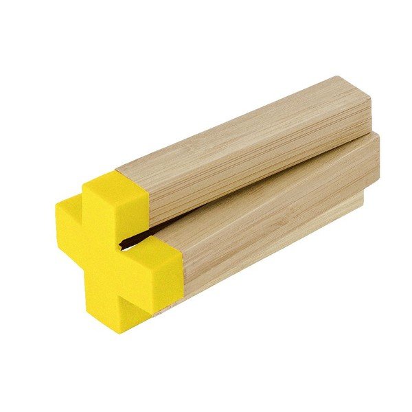 Suport din bambus sub vase Wenko Cross, galben-image-2
