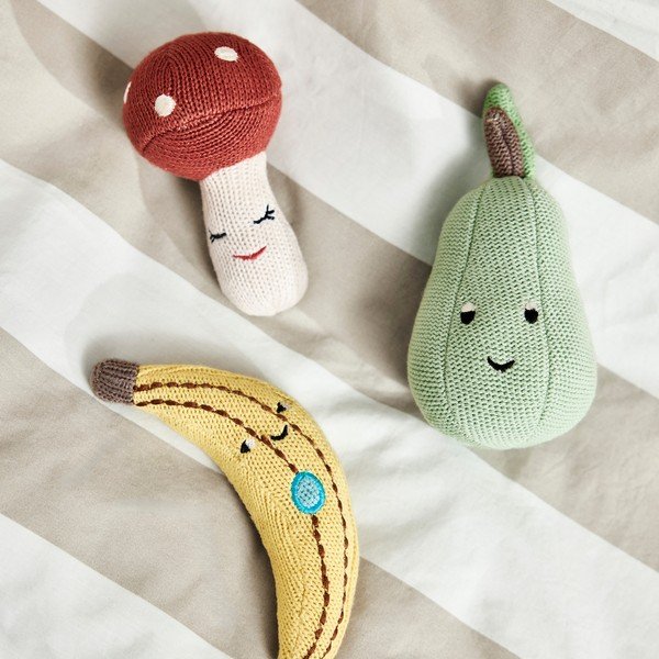 Jucărie zornăitoare Banana – OYOY Mini-image-1