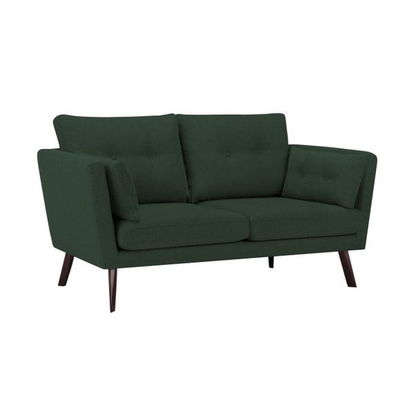 Canapea cu 3 locuri Mazzini Sofas Elena, verde sticlos