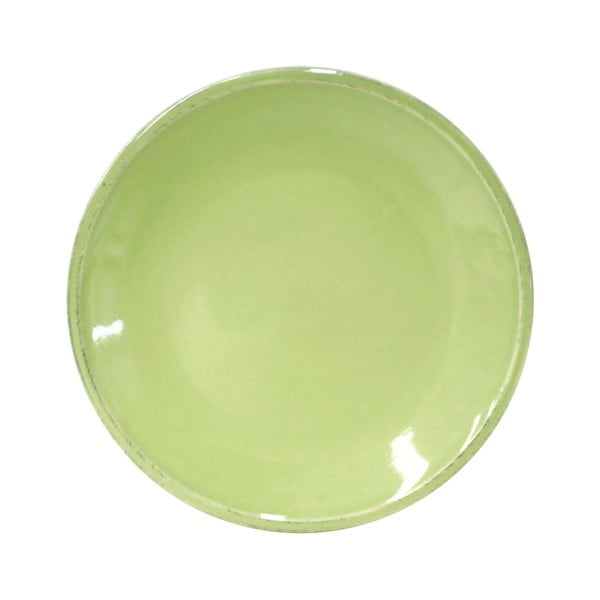 Farfurie ceramică pentru desert Costa Nova Friso, 22 cm, verde