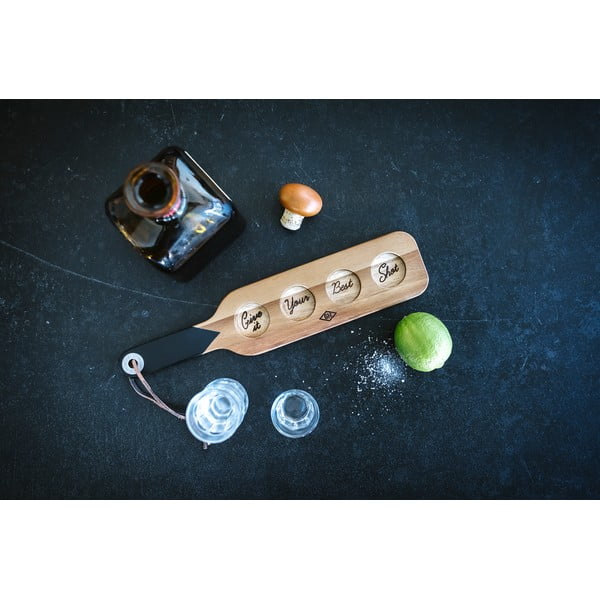 Tavă cu 4 pahare pentru tărie Gentlemen's Hardware-image-1