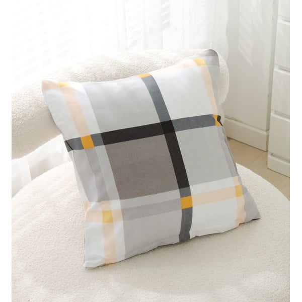 Lenjerie de pat din microsatin maro-crem pentru pat de o persoană cu 3 piese 140x200 cm Henry – My House-image-3