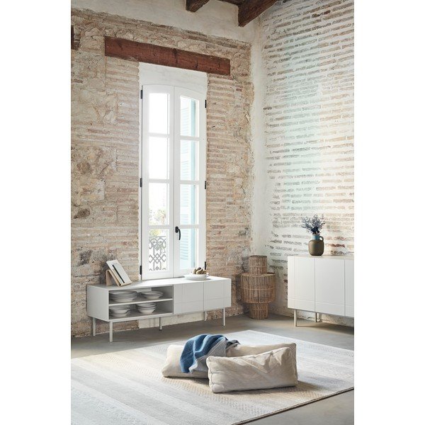 Comodă TV Teulat Linea, gri-alb-image-1
