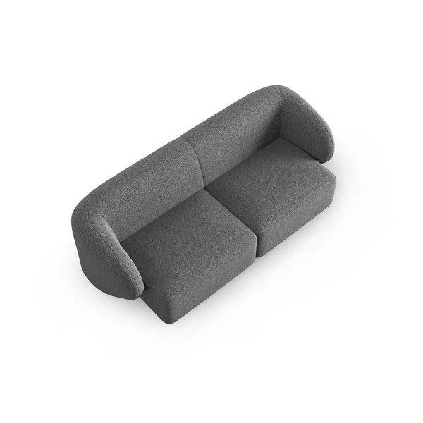 Canapea gri cu tapițerie din chenille 188 cm Paolo – Milo Casa-image-1