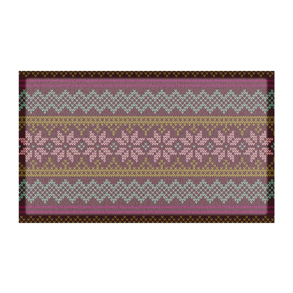 Covoras de intrare din plastic reciclat 40x70 cm Fair Isle – Artsy Doormats