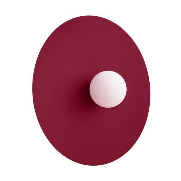 Aplică de perete burgundy din metal ø 50 cm AKE – Thoro