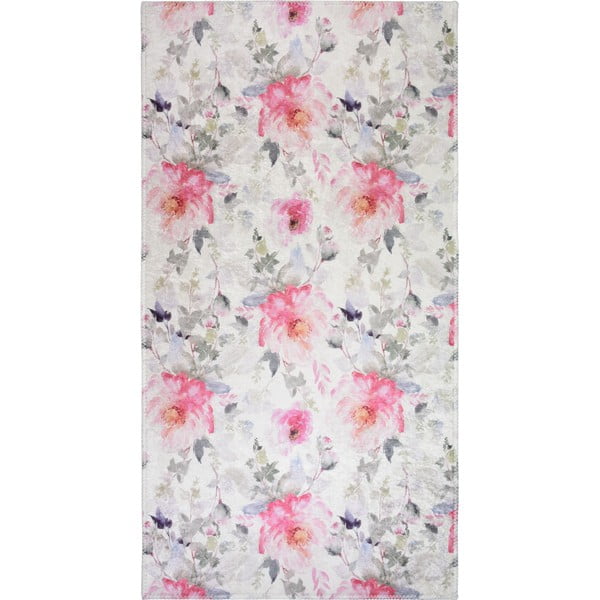 Covor roz-fildeș lavabil 160x230 cm Pink Garden – Vitaus