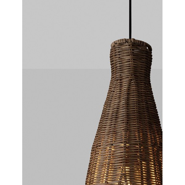 Lustră în culoare naturală din ratan ø 19,5 cm Rielo – Nova Luce-image-3