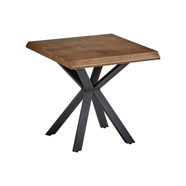 Măsuță auxiliară cu blat cu aspect de lemn de stejar 60x60 cm Arno – Unique Furniture