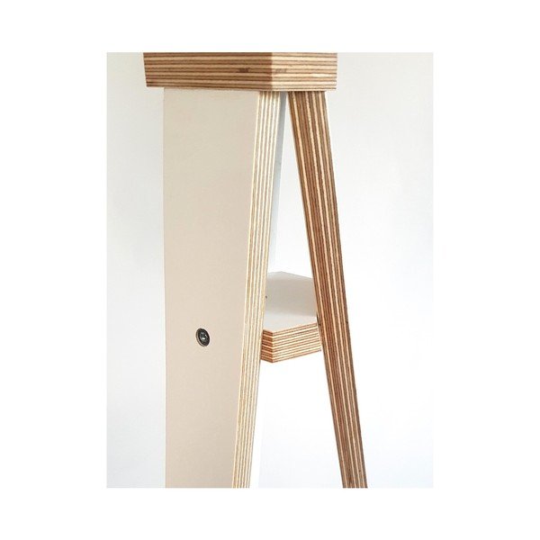 Lampadar cu abajur alb și cablu auriu Ragaba Wanda, alb-image-4