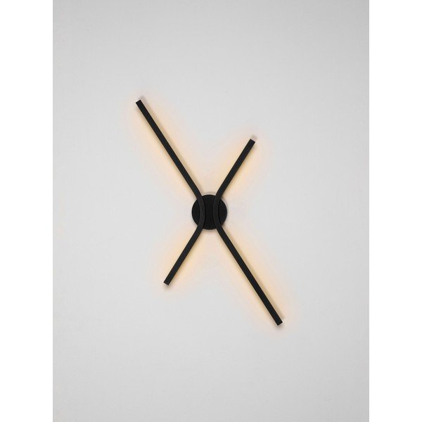 Aplică de perete negru-mat LED cu intensitate reglabilă din aluminiu Akro – Nova Luce-image-4
