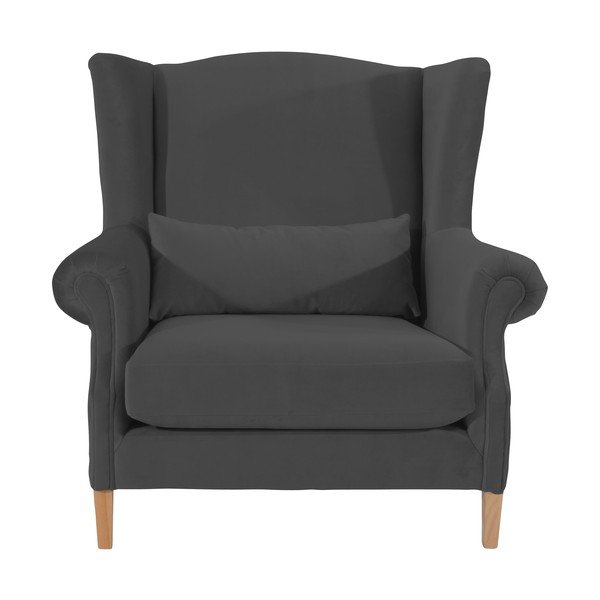 Fotoliu din catifea Max Winzer Harvey Velvet, gri antracit-image-2