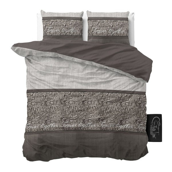  Lenjerie de pat din micropercal Sleeptime Warm Skin, 160 x 200 cm
