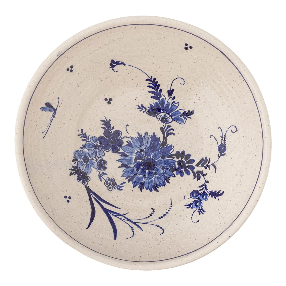 Bol albastru-bej din teracotă ø 41 cm Aleni – Bloomingville