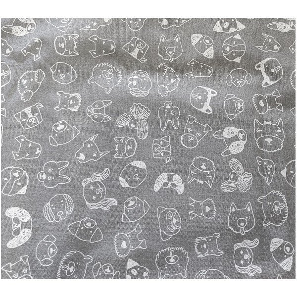 Pătuț pentru animale de companie, din bumbac, gri 75x60 cm Max - Petsy-image-1