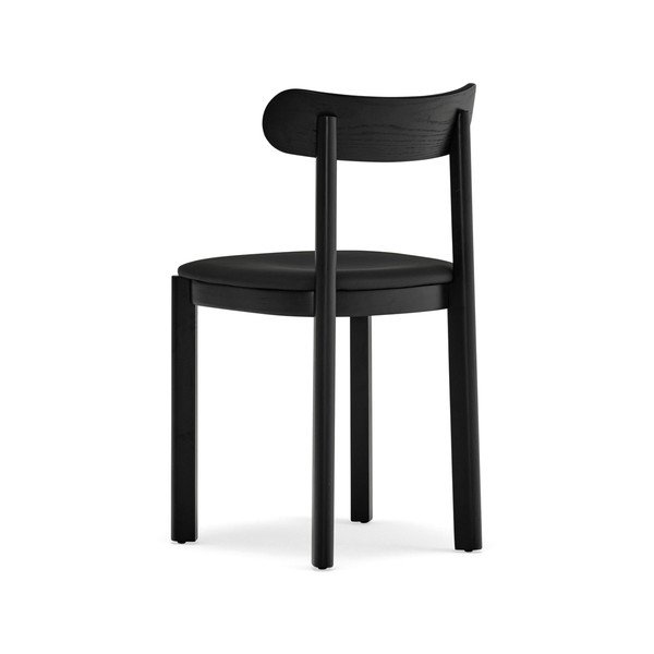 Scaun de dining negru cu aspect de lemn de frasin Nara – Teulat-image-2