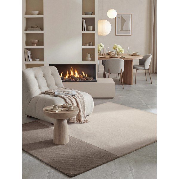 Covor maro/crem din amestesc de lână 120x170 cm Hugo – Villeroy&Boch-image-4