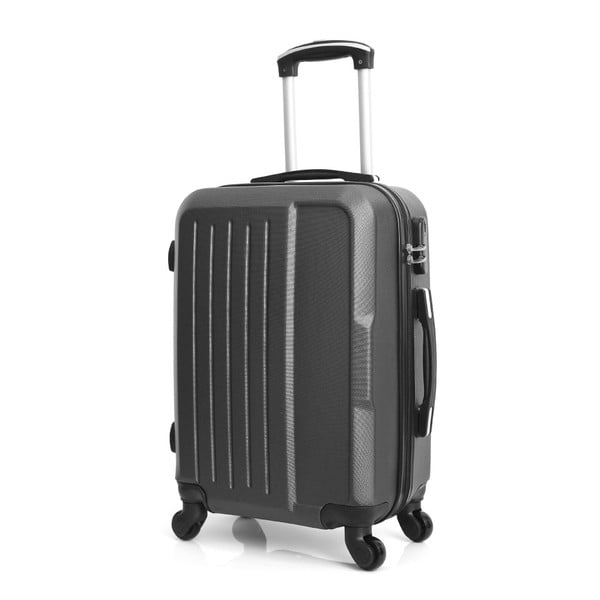 Geamantan cu roți Hero Maroko, 37 l, gri închis-image-4