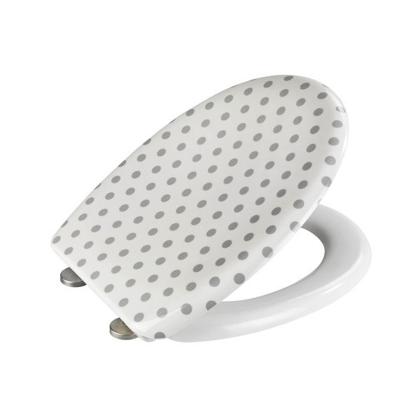 Capac WC cu închidere lentă Wenko Punto, 45 x 38 cm-image-1