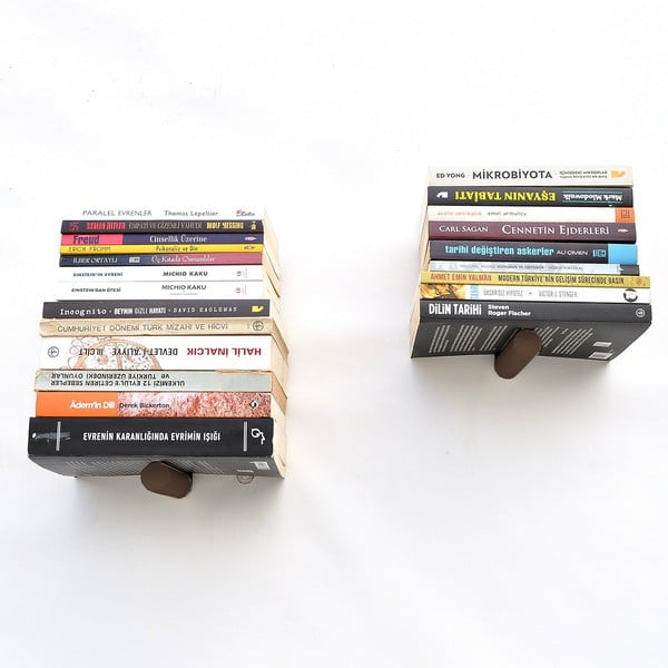 Rafturi negre 2 buc. din metal 21 cm Rod – Kalune Design-image-4