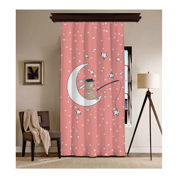 Draperie Curtain Moon, 140 x 260 cm, roz