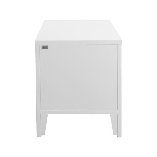 Pantofar alb cu bancă din metal Salino – Støraa-image-2